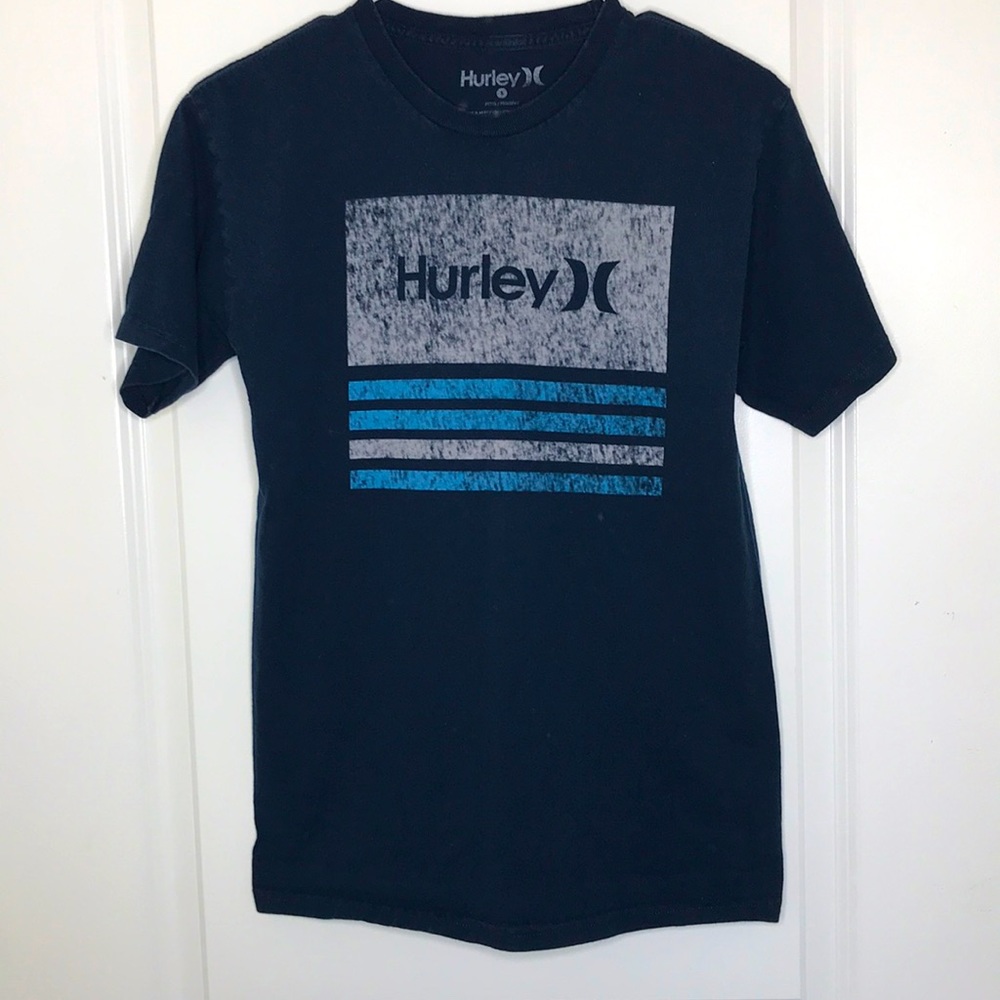 Men’s small blue and gray tee (Hurley)
